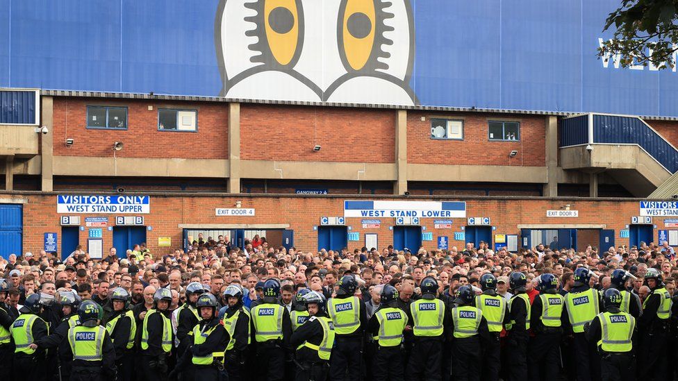 Sheffield United fans were held back after last year's Steel City Derby at Hillsborough