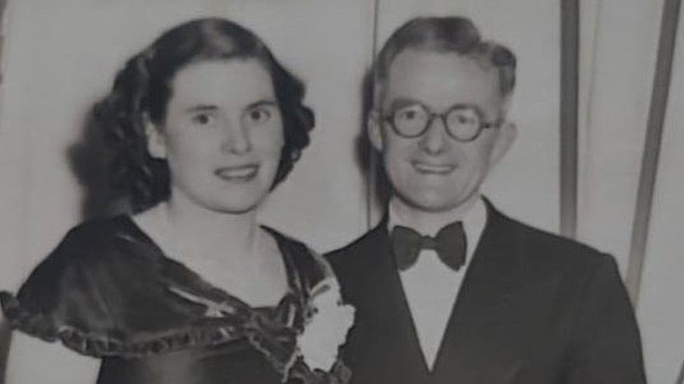 Anita Downey's parents in the 1950s