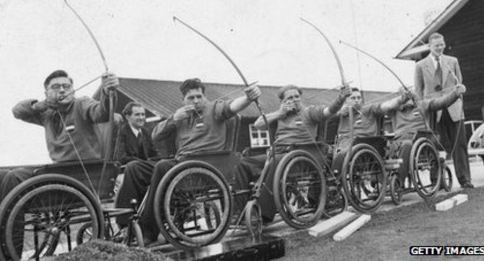 Wheelchair athletes take part in archery