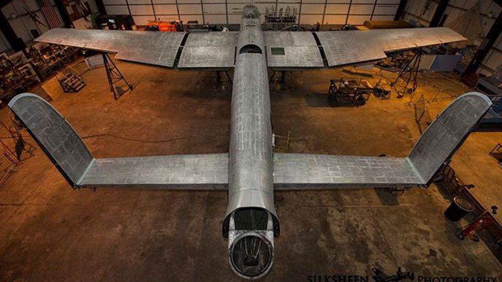 Lancaster bomber bare metalwork