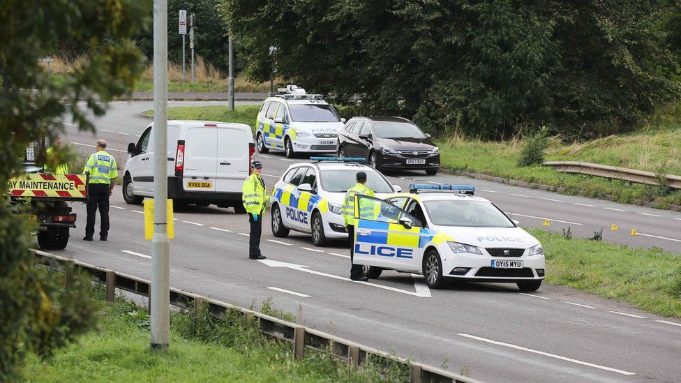 Northampton Police Crash Death Victim Was Lying In Road Bbc News