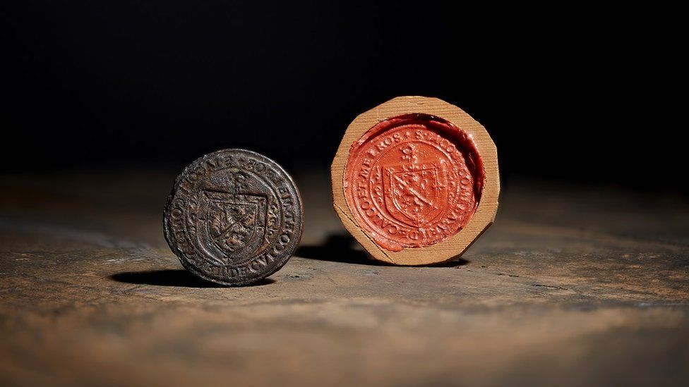 Rare Stewart royal seal bought at auction BBC News