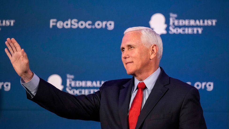 Image shows Mike Pence