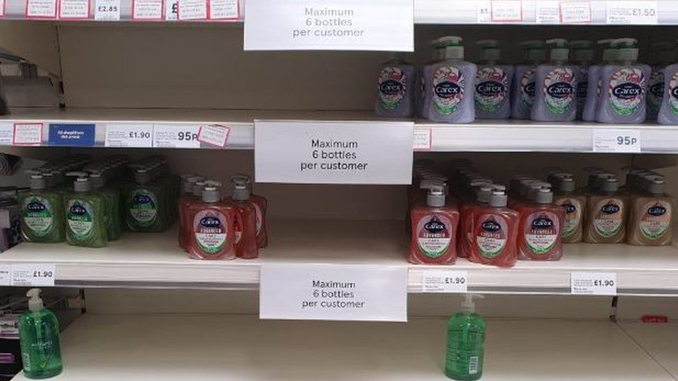 Hand soaps for sale in Tesco