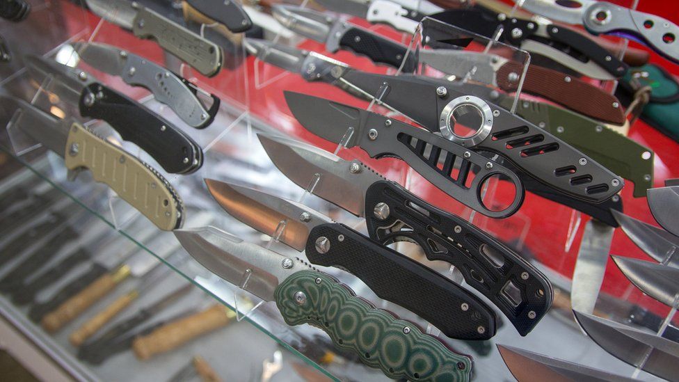 A range of knives