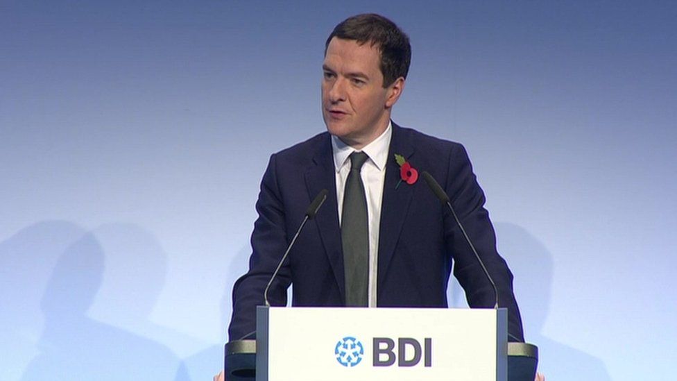 George Osborne speaking in Germany