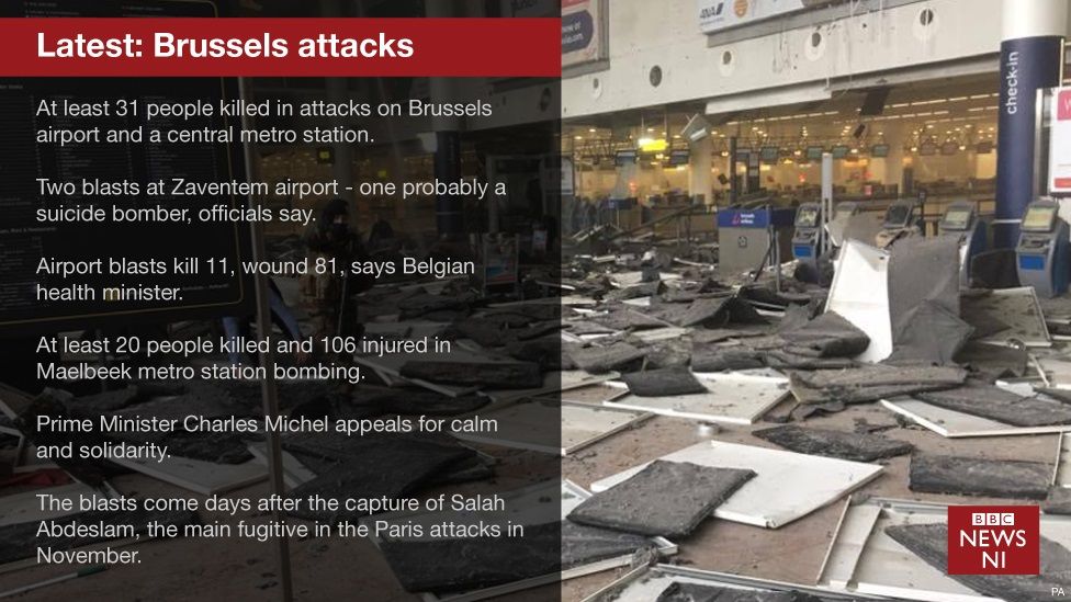 Brussels Explosions: Eyewitnesses Describe Blast 'chaos' - BBC News