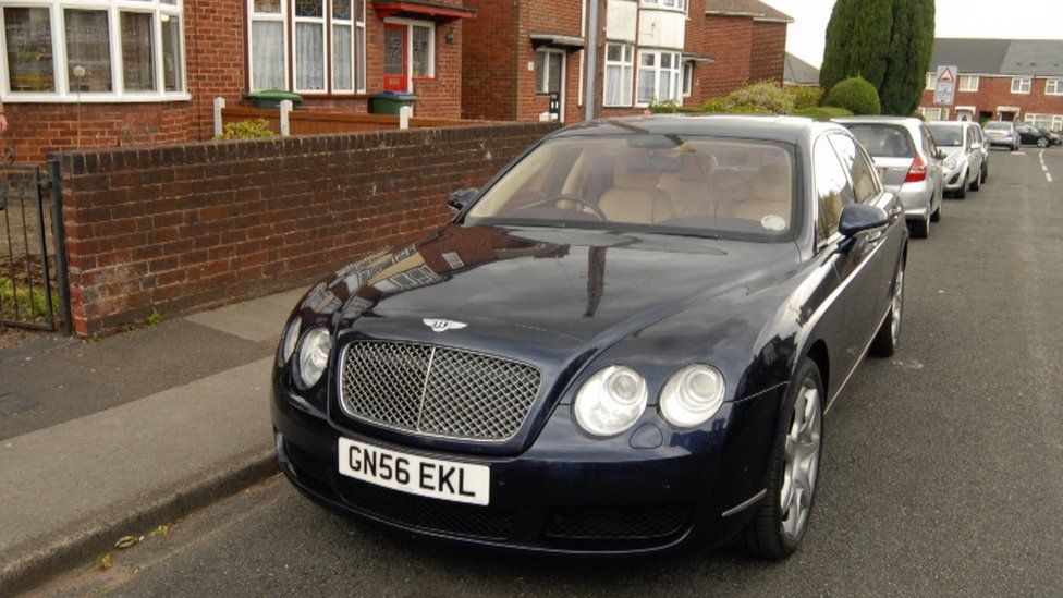 Bentley pictured by police