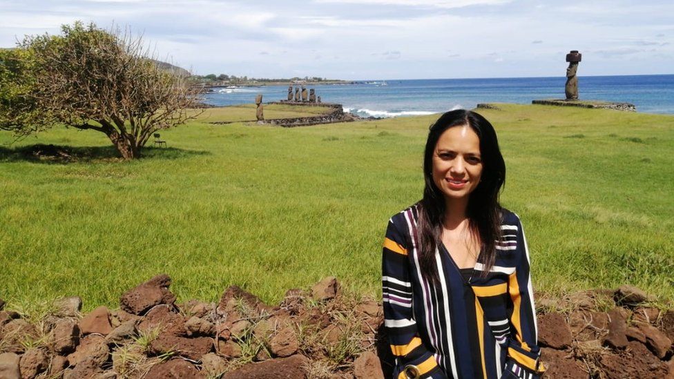 Tiare Aguilera on Rapa Nui
