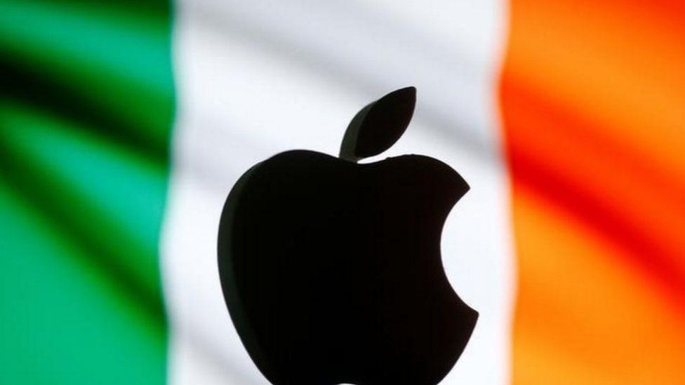 Apple log and Irish flag