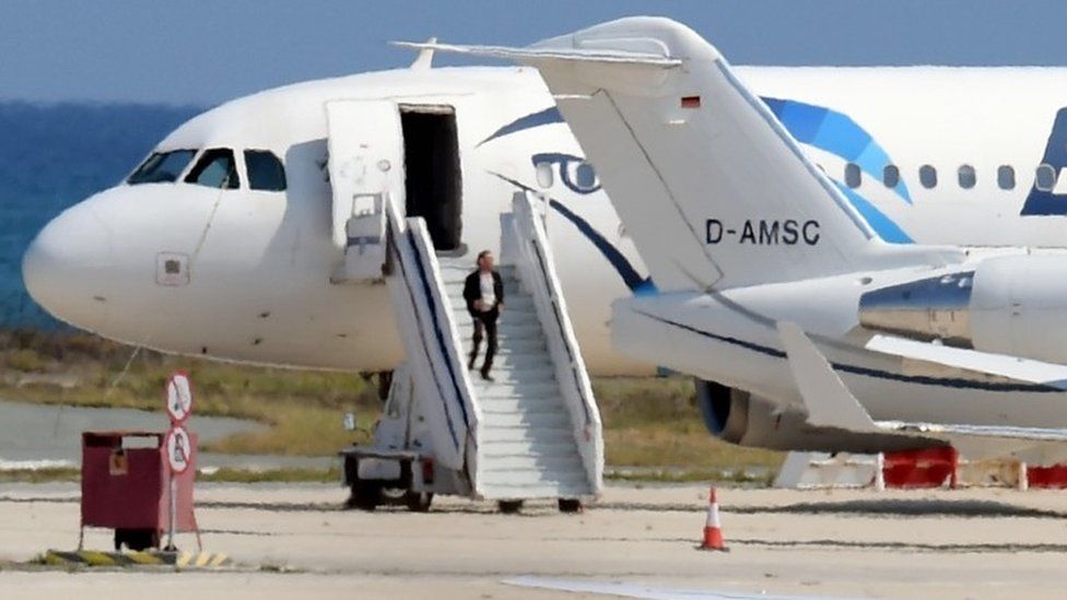A man believed to be the hijacker of the EgyptAir Airbus A-32