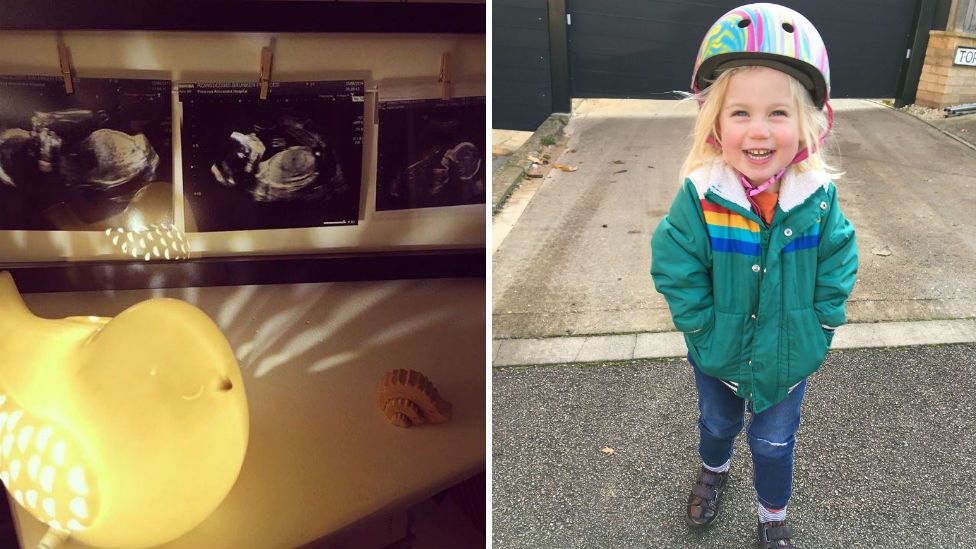 Little Bird lamp, baby scans and Frankie Brunker's daughter Ayla