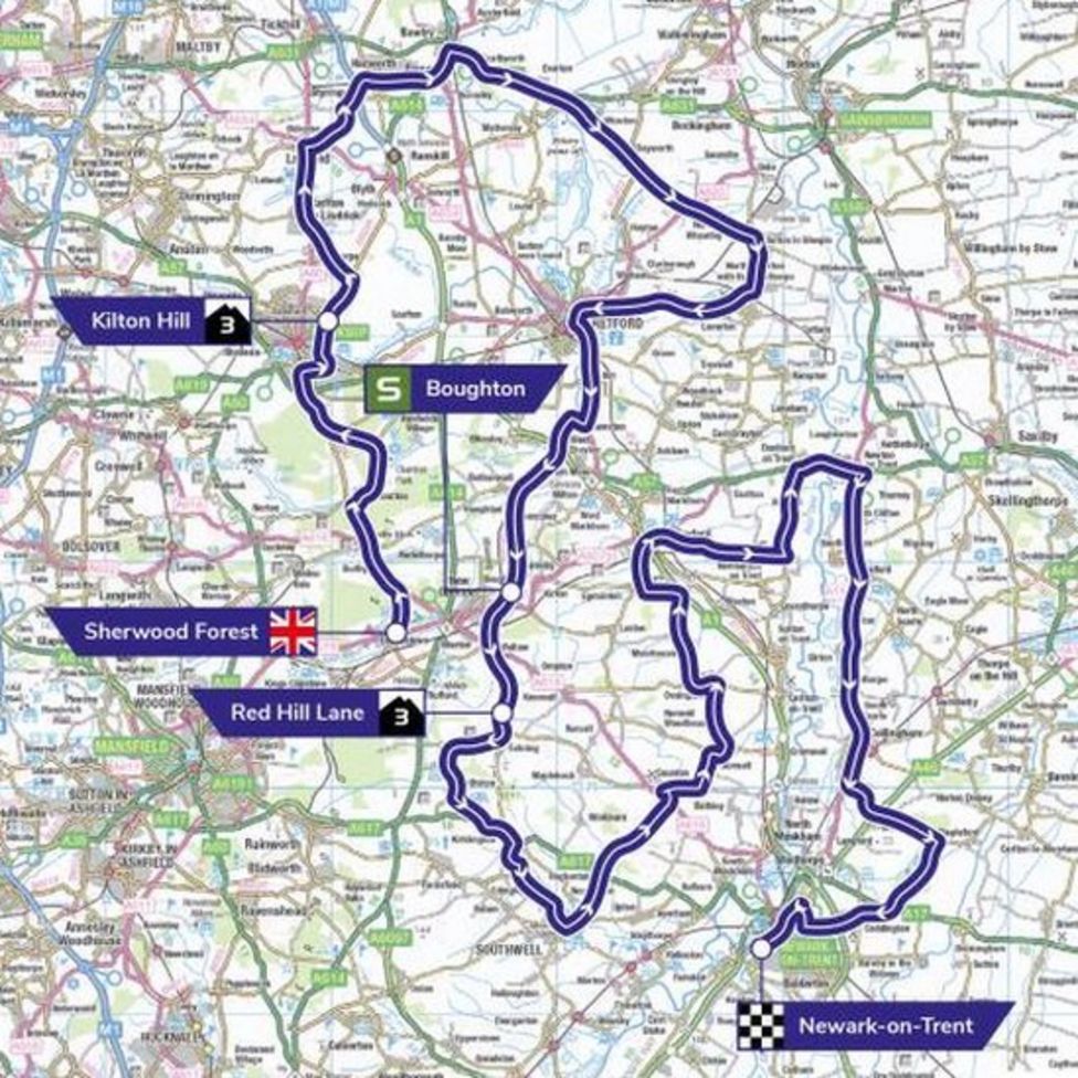 Nottinghamshire: Tour Of Britain's Fourth Stage Route Revealed - BBC News