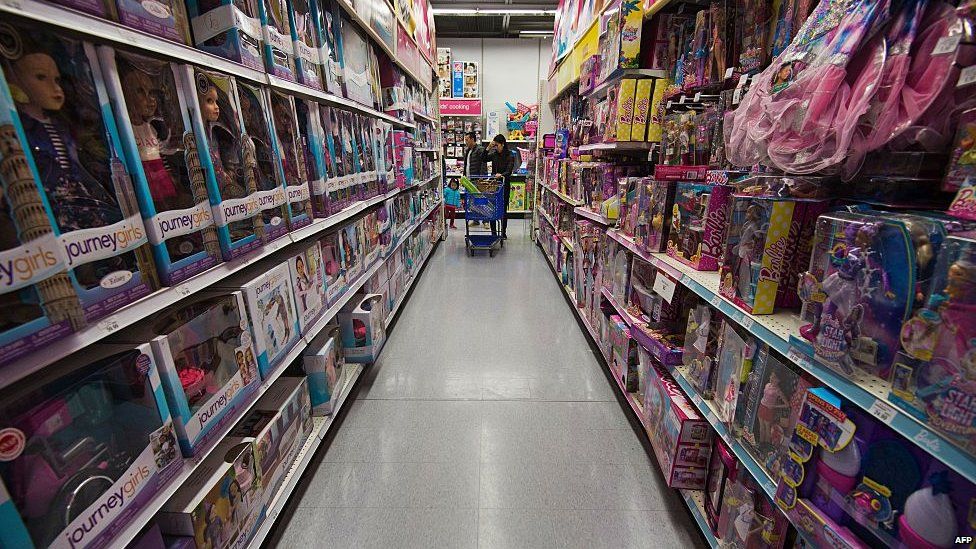 A toy store aisle