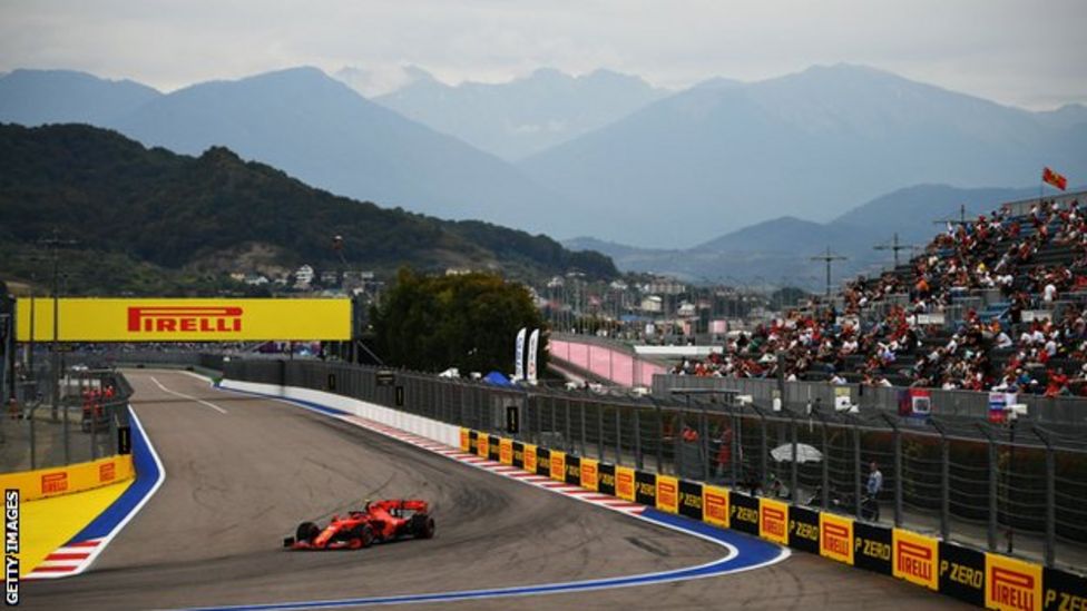 Russian GP: Charles Leclerc takes fourth pole in a row - BBC Sport