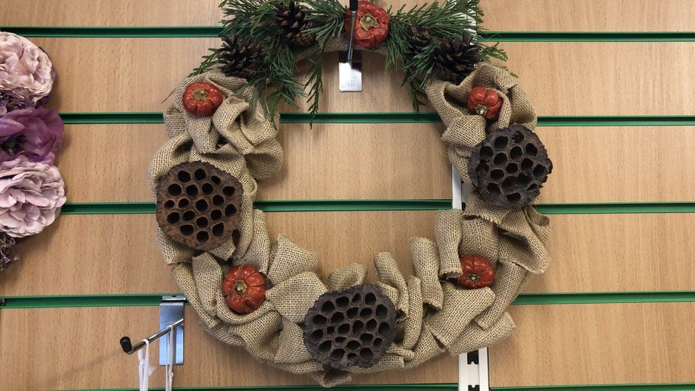 One of Sophie Southwood's Christmas wreaths