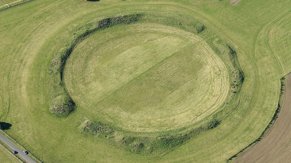 Aerial view of the central henge