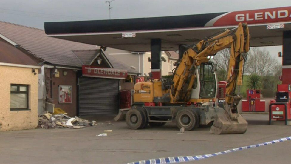Omagh cash machine found after being 'ripped out of wall' BBC News