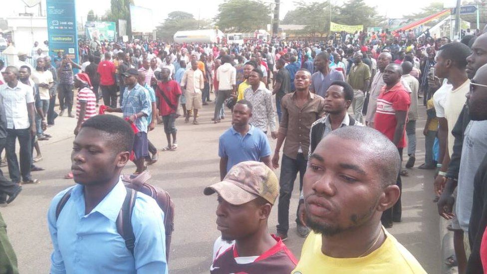 protesters for Makurdi
