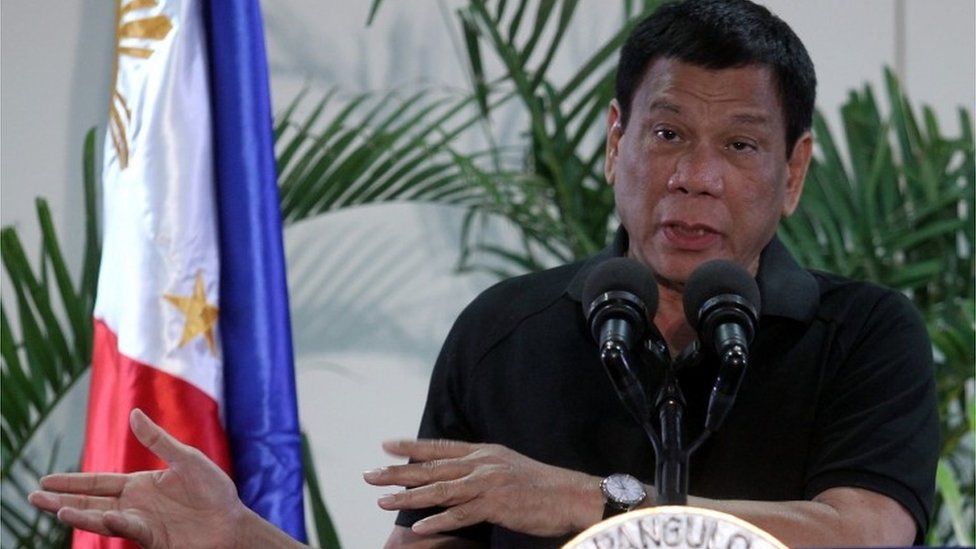 Philippines President Rodrigo Duterte speaks in Davao (30 Sept 2016)