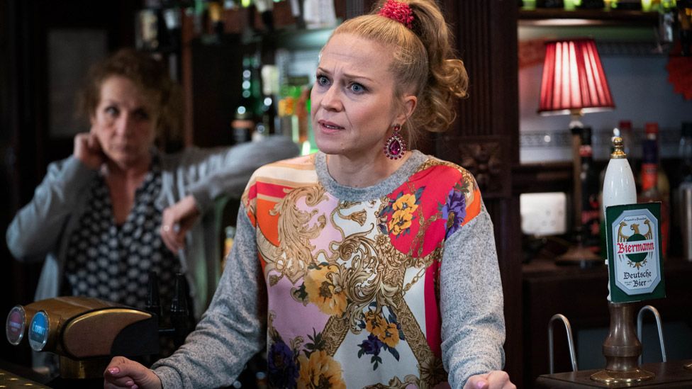 Kellie Bright in the Queen Vic in EastEnders