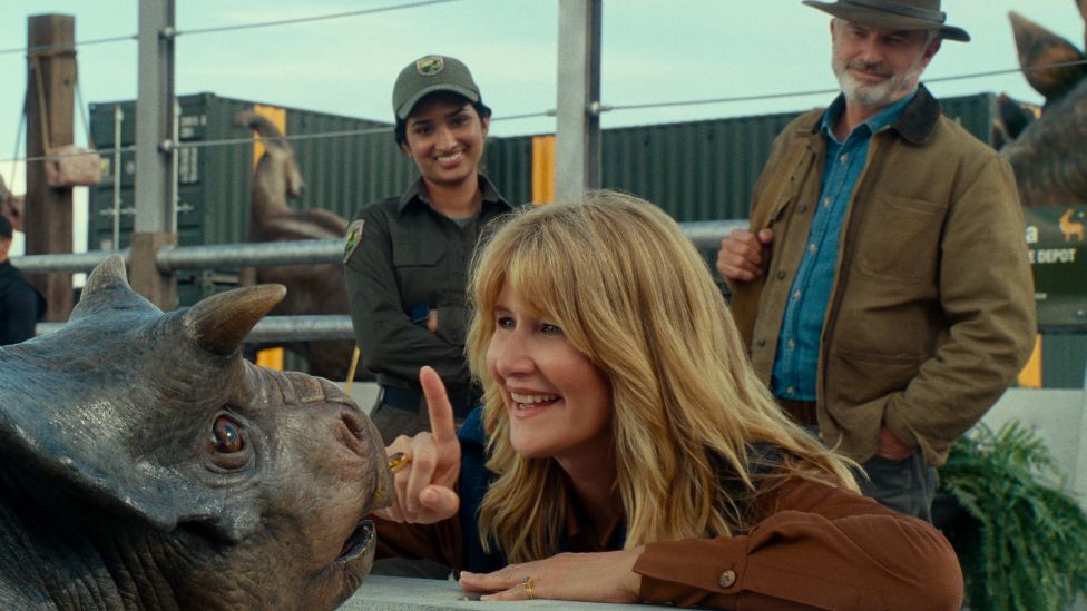 Laura Dern and Sam Neill in Jurassic World: Dominion