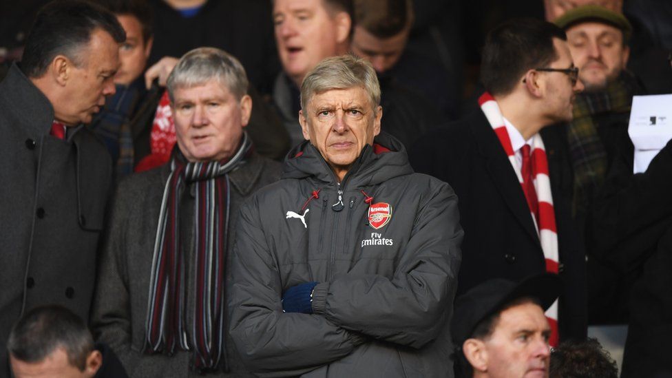 Arsene Wenger in the stands during The Emirates FA Cup Third Round match between Nottingham Forest and Arsenal