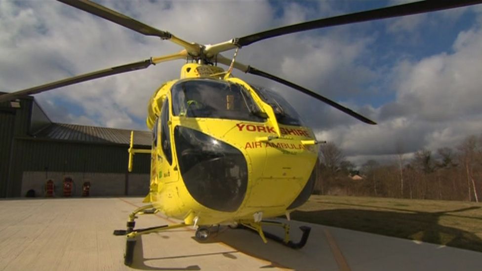Air ambulance helicopter
