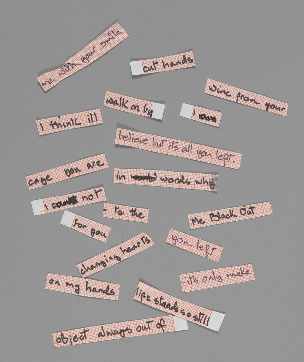 David Bowie lyrics cut up