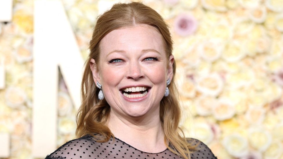 Sarah Snook attends the 81st Annual Golden Globe Awards in Beverly Hills, California, U.S., January 7, 2024.