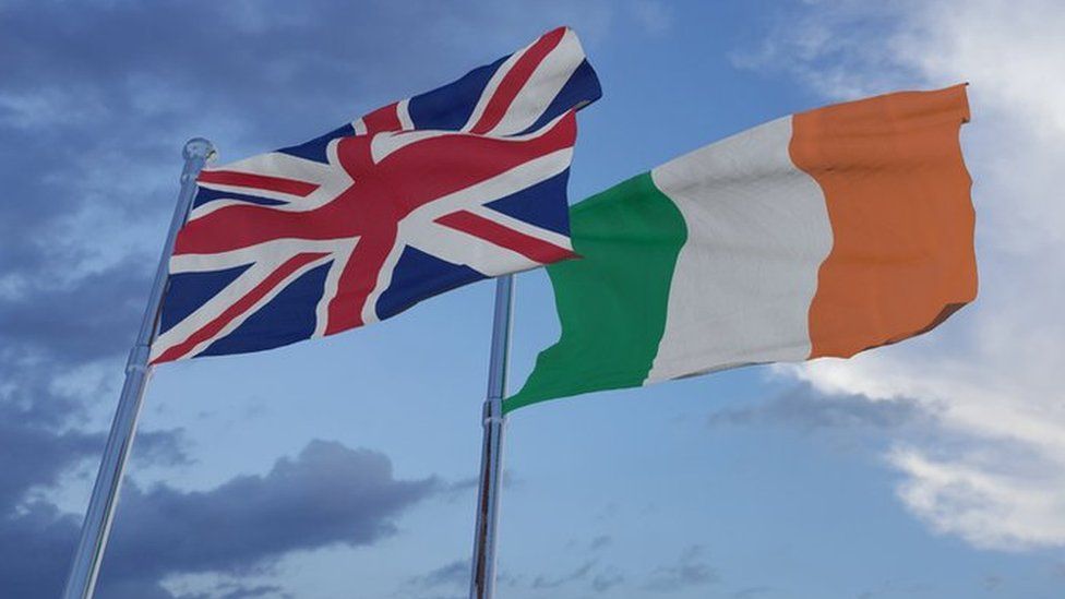 UK and Irish flags