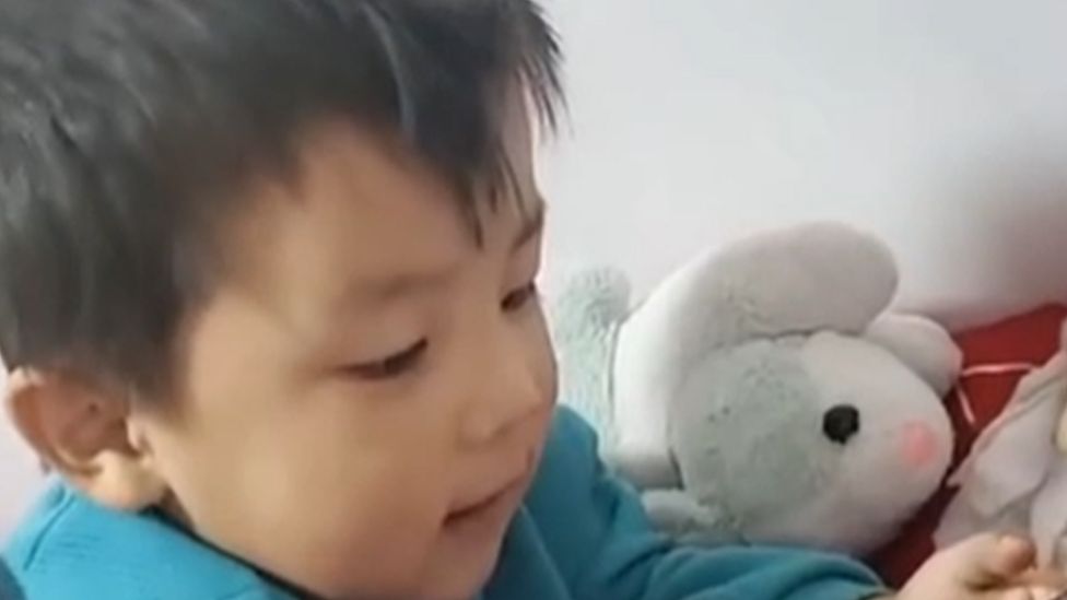 Three-year-old Tuo Wenxuan