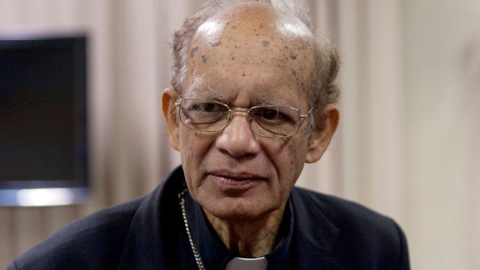 Cardinal Oswald Gracias, Archbishop of Bombay, during the launch of the bishops' declaration on climate justice on 26 October 2018 in Rome, Italy.