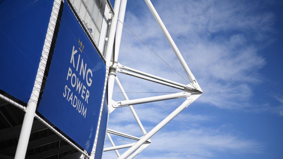 Exterior of the King Power Stadium in Leicester