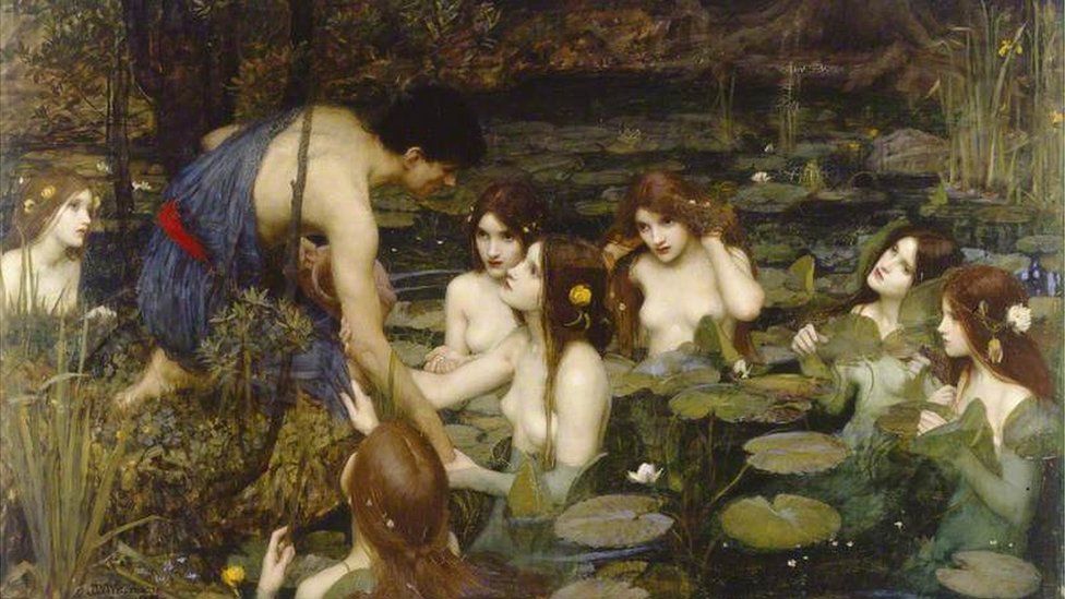 Hylas and the Nymphs by JW Waterhouse