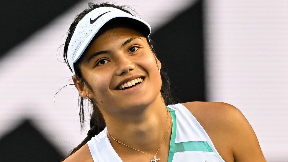 Emma Raducanu at the Australian Open