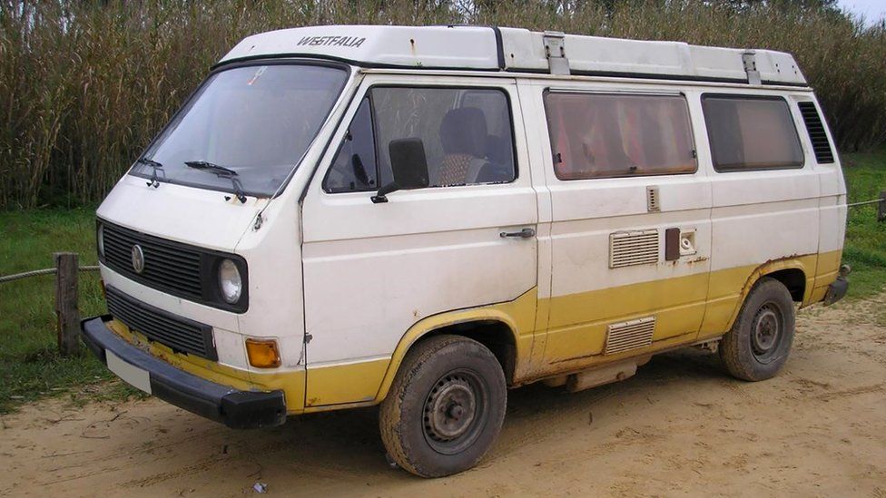 A VW T3 Westfalia campervan, used in and around Praia da Luz, Portugal, by a new suspect in the case of missing British girl Madeleine McCann