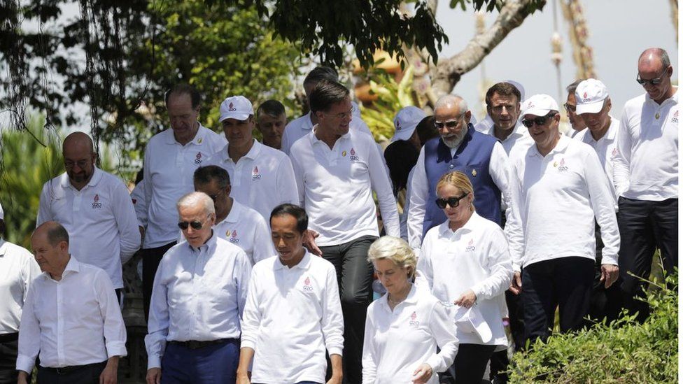 G20 leaders in Bali, Indonesia