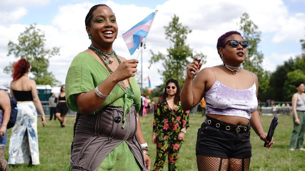 People taking part in UK Black Pride