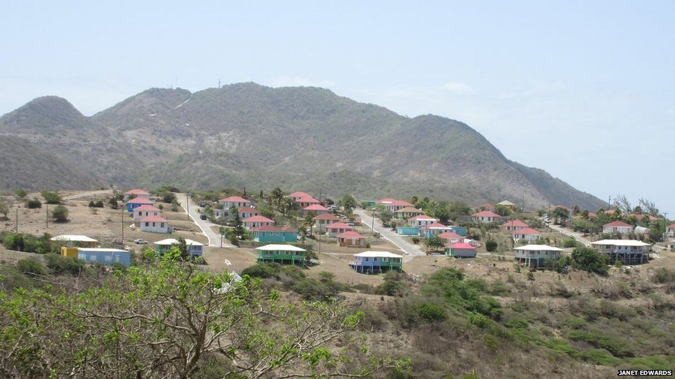 View of new government housing in Lookout