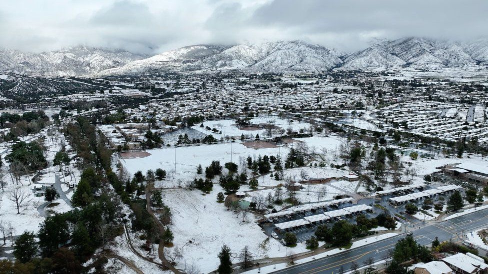 A snowy landscape