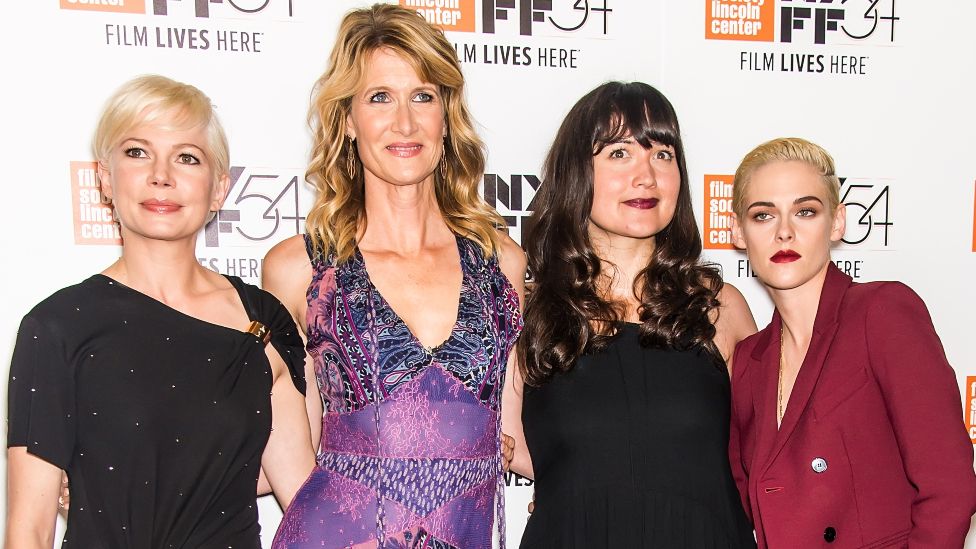 Actors Michelle Williams, Laura Dern, Lily Gladstone and Kristen Stewart attend the 'Certain Women' premiere during the 54th New York Film Festival at Alice Tully Hall, Lincoln Center on October 3, 2016 in New York City