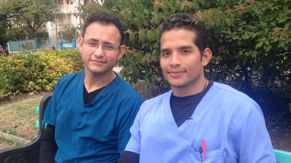 Dr Jose Martin Castillo (left) and Dr Carlos Flores