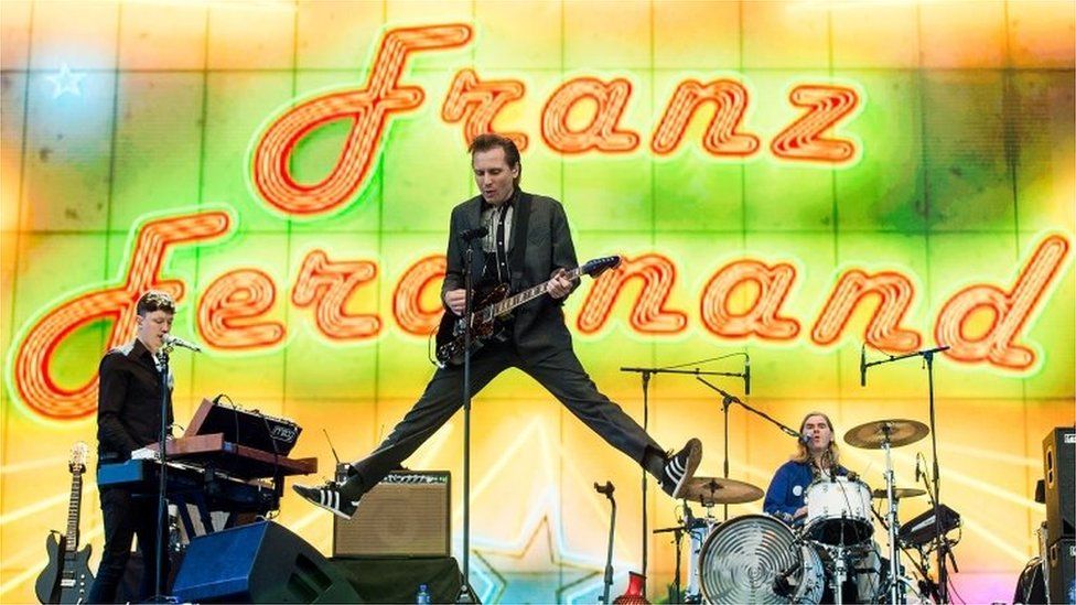 File photo of Franz Ferdinand on stage