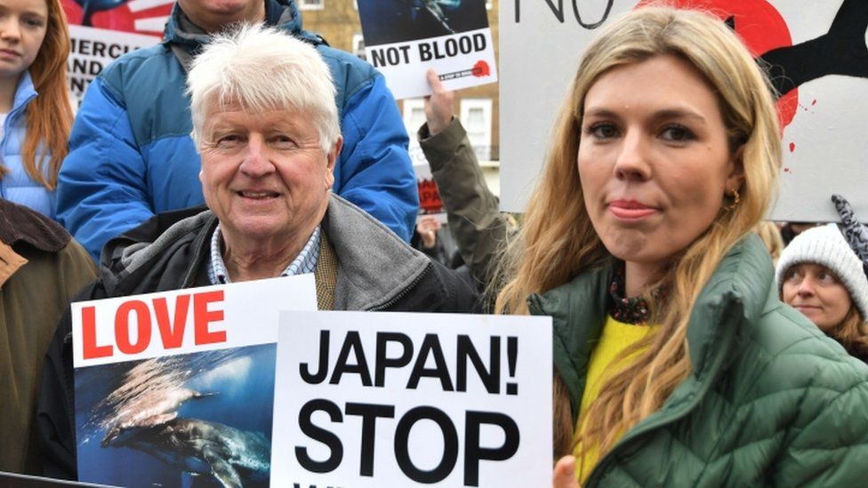 Stanley Johnson and Carrie Symonds