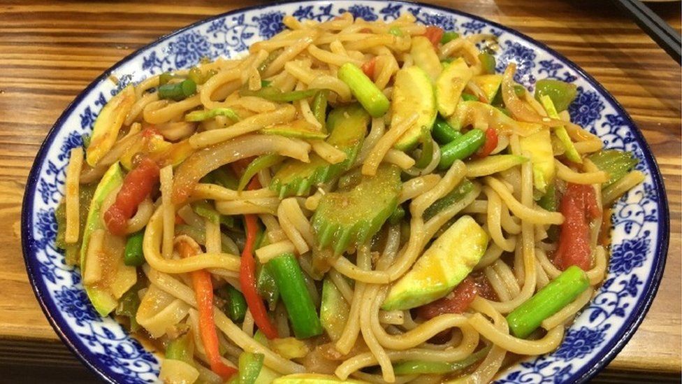 Noodles from Xian's restaurant