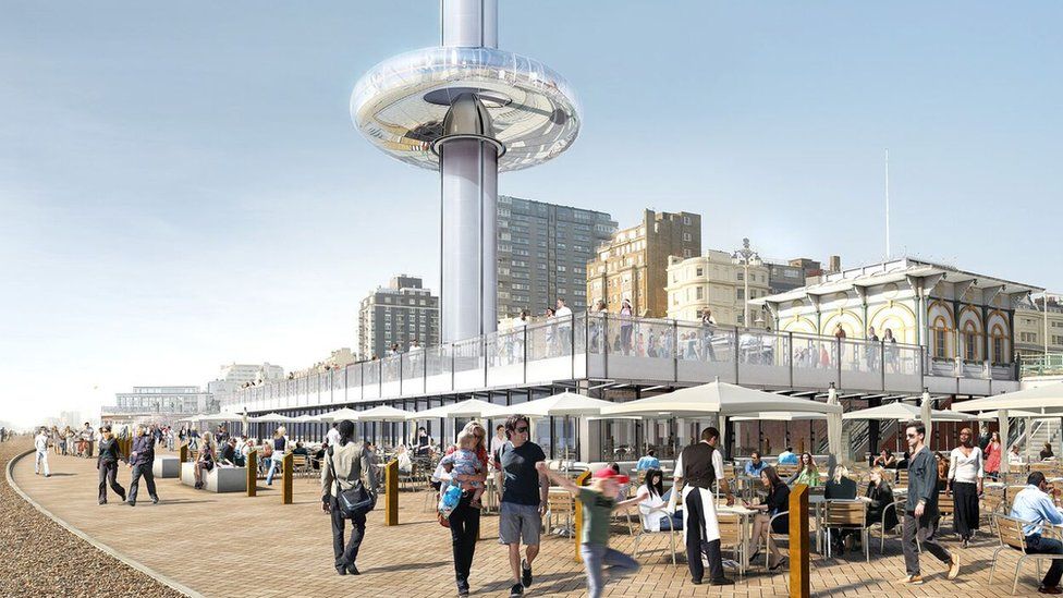 i360 tower graphic