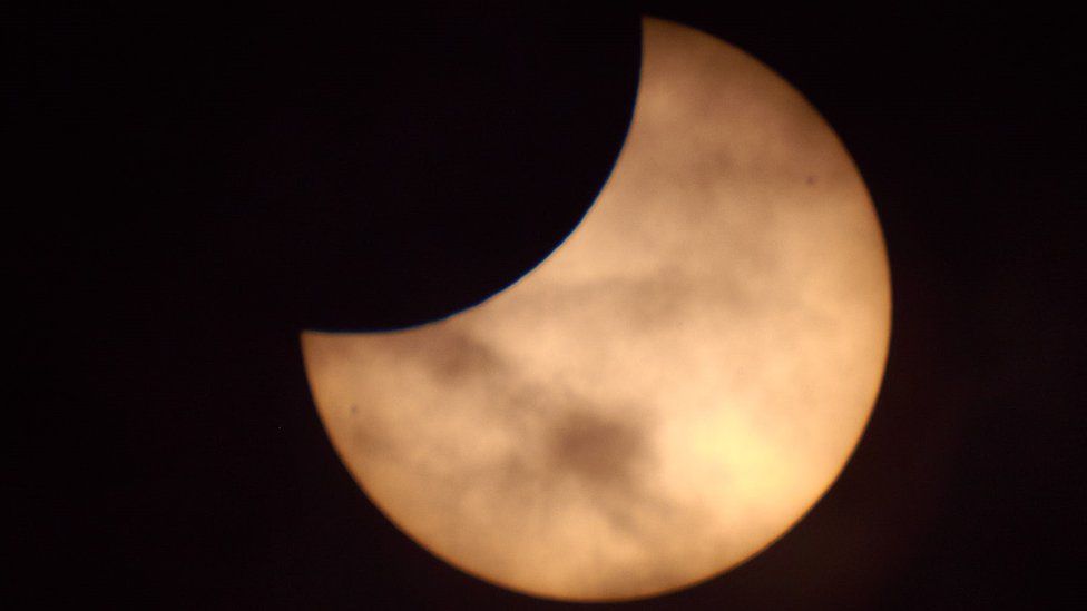 Solar eclipse from Shetland