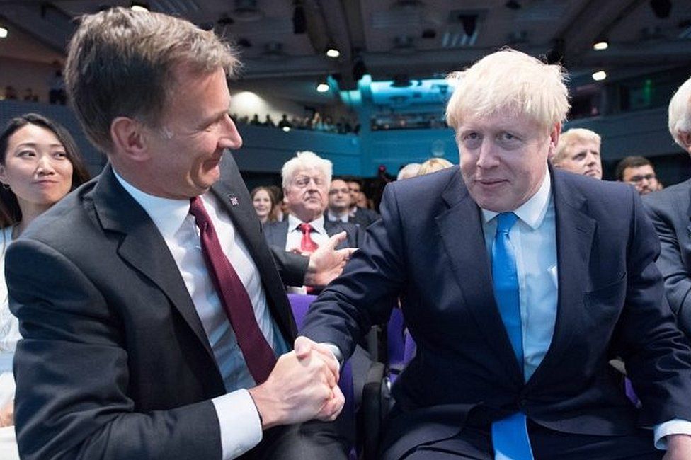 Jeremy Hunt and Boris Johnson