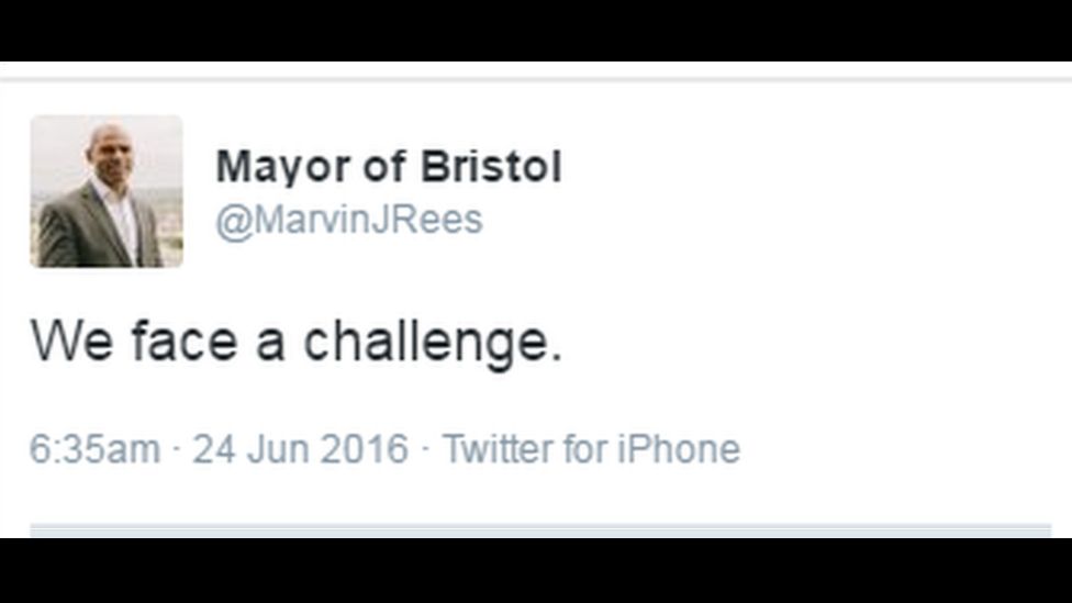 Marvin Rees tweet
